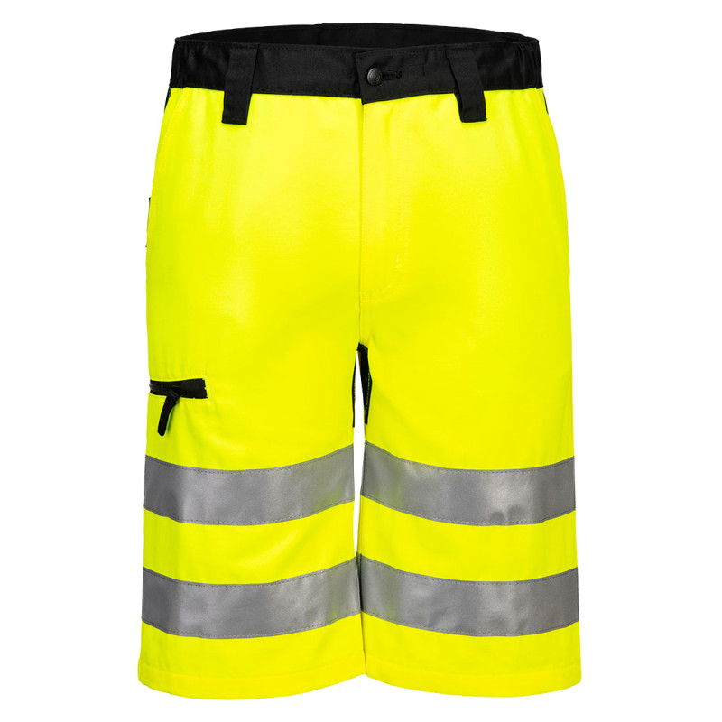 Portwest - Bermuda de travail stretch en tissu recyclé WX2 haute visibilité classe 1
