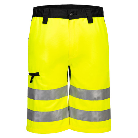 Portwest - Bermuda de travail stretch en tissu recyclé WX2 haute visibilité classe 1