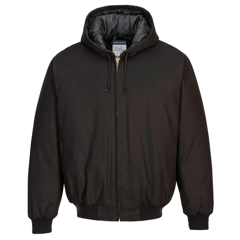 Portwest - Veste à capuche avec doublure en duvet de canard 100% coton