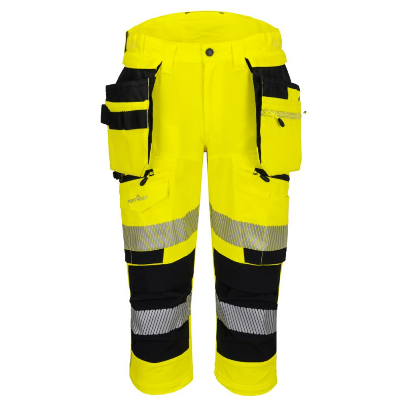 Portwest - Pantacourt de travail coupe slim fit DX4 haute visibilité classe 2