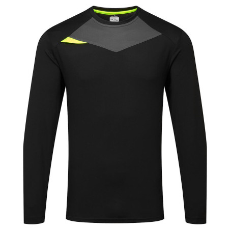 Portwest - Tee-shirt manches longues en tissu respirant coupe slim fit DX4