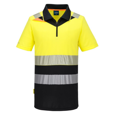 Portwest - Polo manches courtes en tissu respirant coupe slim fit DX4 haute visibilité classe 1