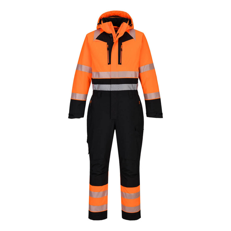 Portwest - Combinaison de travail d'hiver en tissu respirant imperméable DX4 haute visibilité classe 2