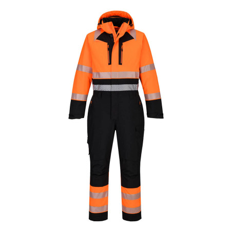 Portwest - Combinaison de travail d'hiver en tissu respirant imperméable DX4 haute visibilité classe 2