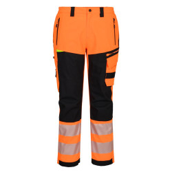 Portwest - Pantalon de pluie imperméable stretch DX4 haute visibilité classe 1