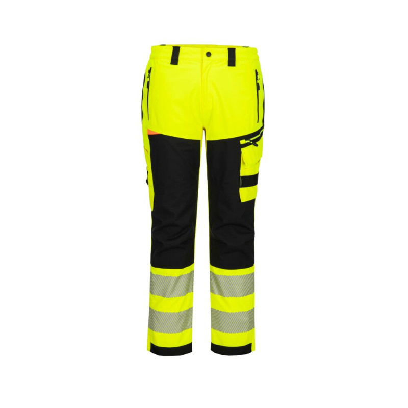 Portwest - Pantalon de pluie imperméable stretch DX4 haute visibilité classe 1