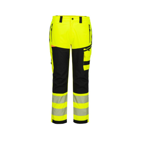 Portwest - Pantalon de pluie imperméable stretch DX4 haute visibilité classe 1