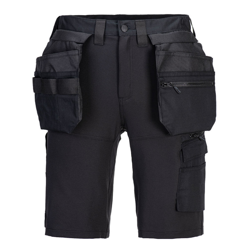 Portwest - Bermuda de travail stretch coupe étroite avec poches amovibles DX4