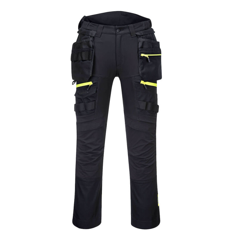 Portwest - Pantalon de travail stretch taille haute avec poches amovibles pour femmes DX4