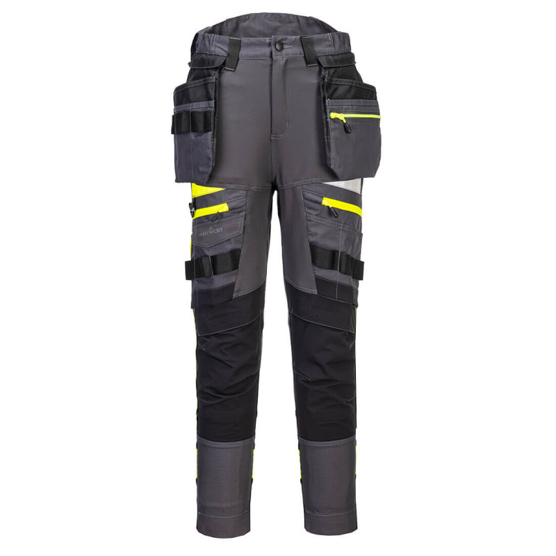 Portwest - Pantalon de travail stretch taille haute avec poches amovibles pour femmes DX4