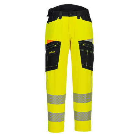 Portwest - Pantalon de travail stretch taille haute coupe slim fit DX4 haute visibilité classe 2