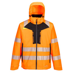 Portwest - Parka imperméable et chaude réversible avec capuche amovible 4 en 1 DX4 haute visibilité classe 3