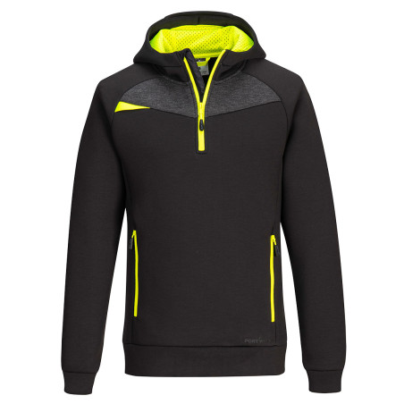 Portwest - Sweat-shirt à capuche stretch avec fermeture éclair tissu absorbant et respirant DX4