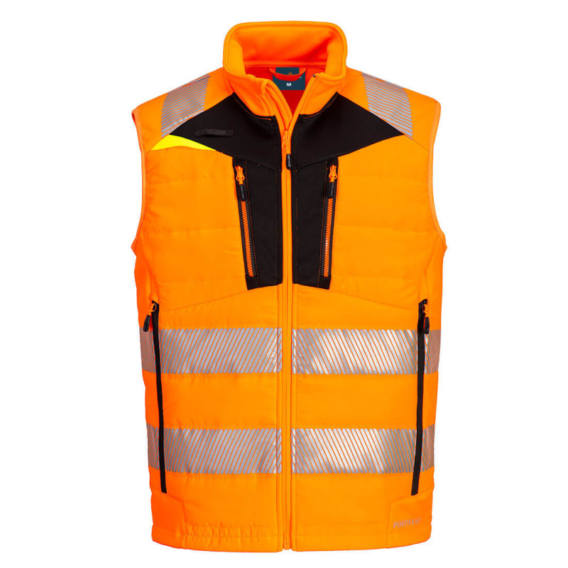 Portwest - Veste de travail sans manches stretch en tissu Ripstop 2 couches DX4 haute visibilité classe 1 et 2