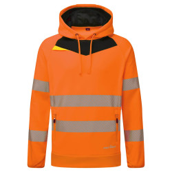 Portwest - Sweat-shirt à capuche stretch DX4 haute visibilité classe 2 et 3