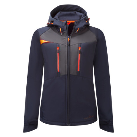 Portwest - Veste de travail à capuche stretch zippé 3 couches pour femmes DX4