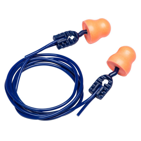 Portwest - Bouchons d'oreilles ergonomiques avec poussoir Bell Comfort en mousse PU avec cordon (Pack de 200)