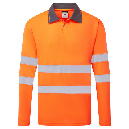 Portwest - Polo manches longues ESSENTIAL ES1 haute visibilité classe 2 et 3