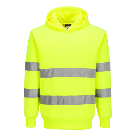 Portwest - Sweat-shirt à capuche poly-coton coupe ample ESSENTIAL ES1 haute visibilité classe 2 et 3