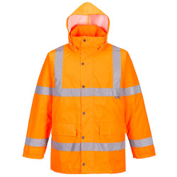 Portwest - Parka imperméable et très chaude avec capuche enroulable ESSENTIAL ES1 haute visibilité classe 3