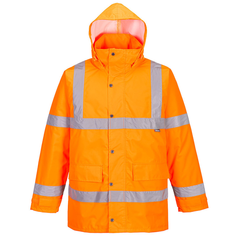 Portwest - Parka imperméable et très chaude avec capuche enroulable ESSENTIAL ES1 haute visibilité classe 3