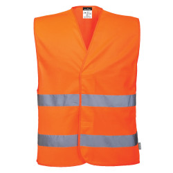 Portwest - Gilet de sécurité coupe ample avec 2 bandes réfléchissantes ESSENTIAL ES1 haute visibilité classe 1 et 2
