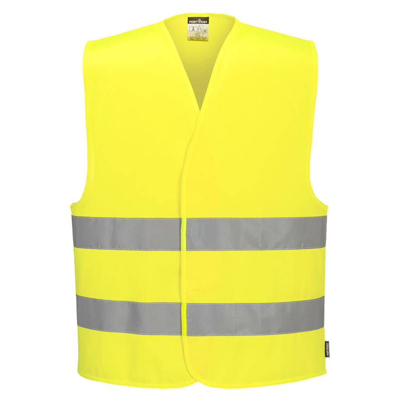 Portwest - Gilet de sécurité coupe ample avec 2 bandes réfléchissantes ESSENTIAL ES1 haute visibilité classe 1 et 2