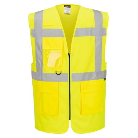 Portwest - Gilet de sécurité avec poches et bandes réfléchissantes ESSENTIAL ES1 haute visibilité classe 1 et 2