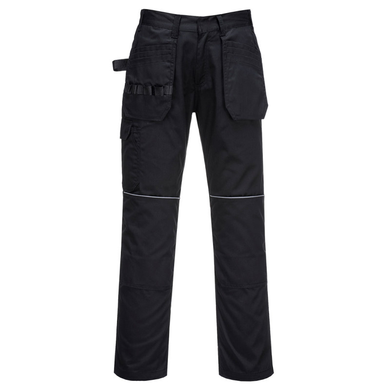 Portwest - Pantalon de travail en poly-coton avec taille élastiquée et poches porte-outils ESSENTIAL ES1