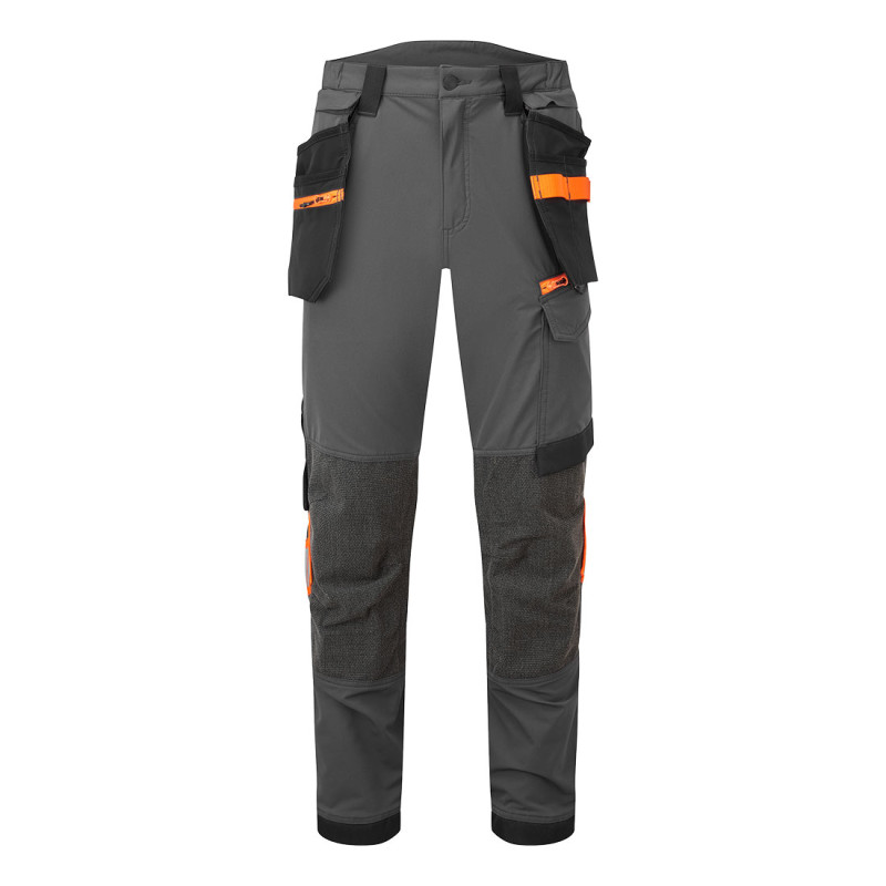 Portwest - Pantalon de travail stretch en nylon taille haute avec poches amovibles grande capacité de rangement EV4