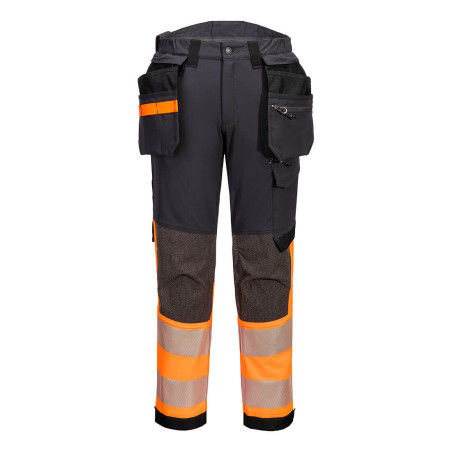 Portwest - Pantalon de travail stretch en nylon taille haute avec poches flottantes amovibles EV4 haute visibilité classe 1