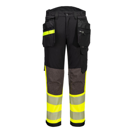 Portwest - Pantalon de travail stretch en nylon taille haute avec poches flottantes amovibles EV4 haute visibilité classe 1