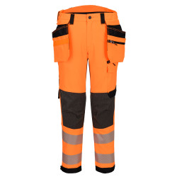 Portwest - Pantalon de travail stretch taille haute et multiples poches dont poches flottantes EV4 haute visibilité classe 2