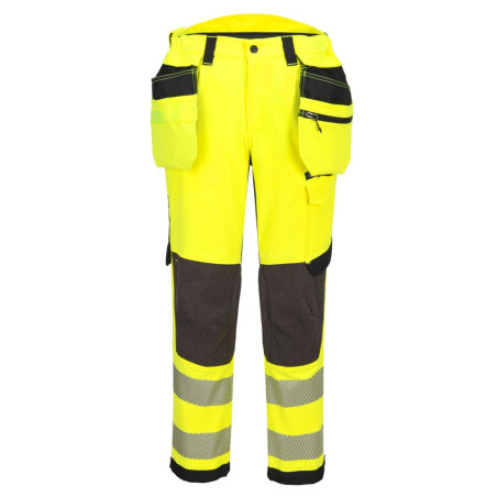 Portwest - Pantalon de travail stretch taille haute et multiples poches dont poches flottantes EV4 haute visibilité classe 2