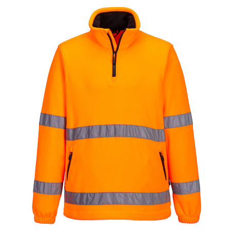 Portwest - Veste polaire anti-boulochage avec col zippé haute visibilité classe 3