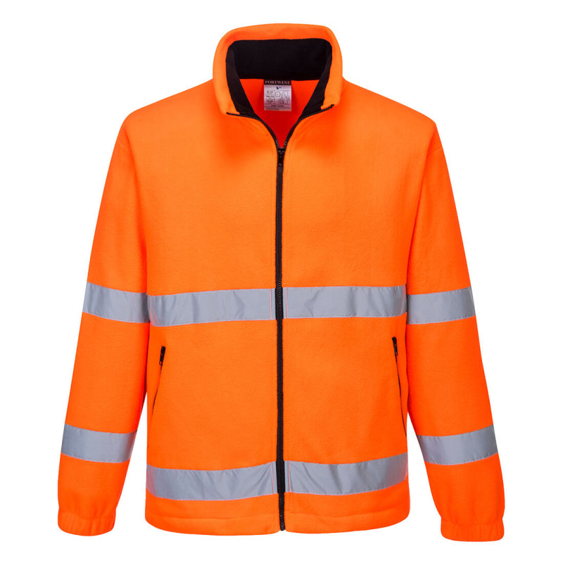Portwest - Veste polaire coupe-vent avec bandes réfléchissantes haute visibilité classe 3