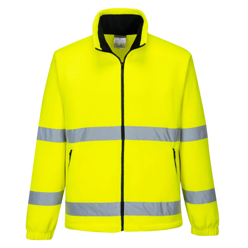 Portwest - Veste polaire coupe-vent avec bandes réfléchissantes haute visibilité classe 3