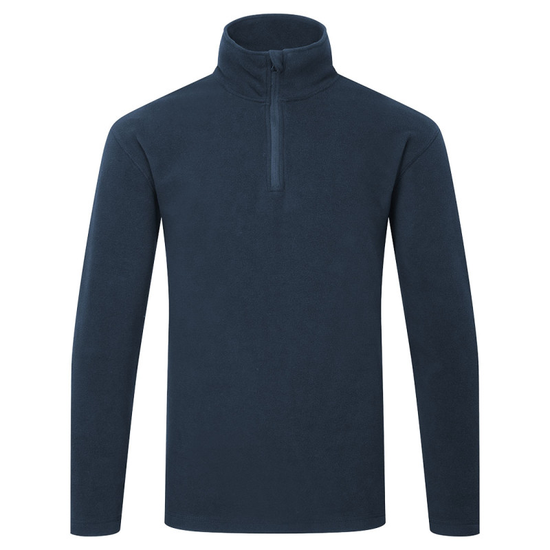 Portwest - Pull en polaire avec zip frontal en tissu recyclé
