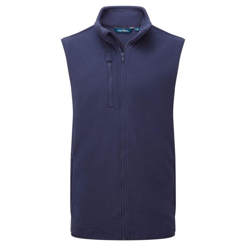 Portwest - Gilet sans manches polaire en tissu recyclé avec poche poitrine