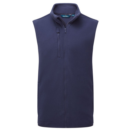 Portwest - Gilet sans manches polaire en tissu recyclé avec poche poitrine