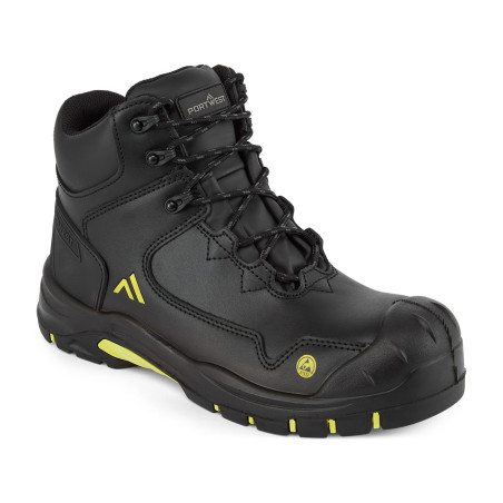Portwest - Chaussures de sécurité montantes en cuir résistantes à la chaleur embout composite S3S ESD