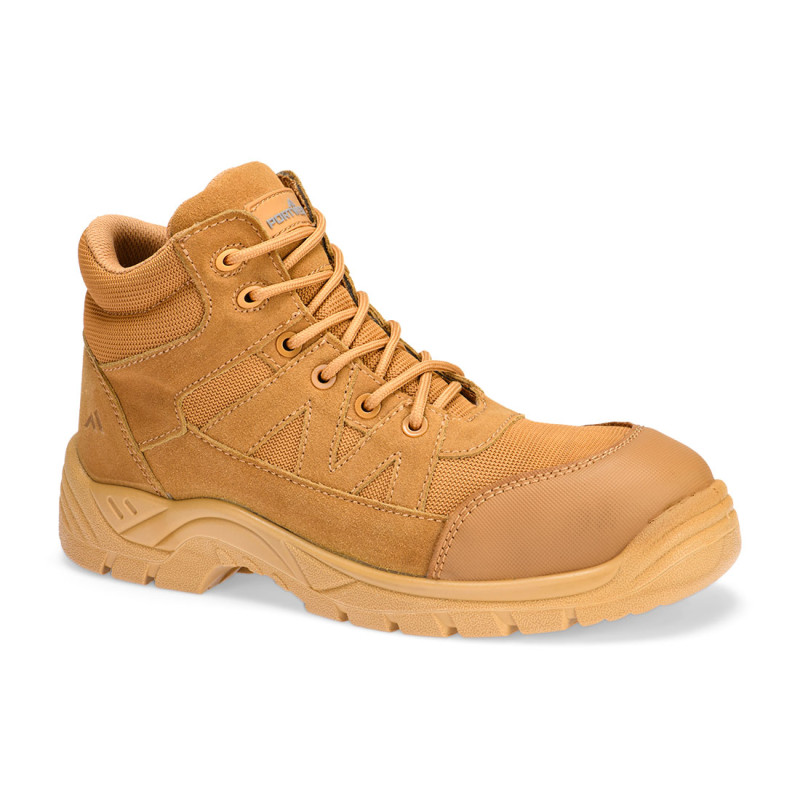 Portwest - Chaussures de sécurité montantes en cuir suédé et textile embout composite S1PL