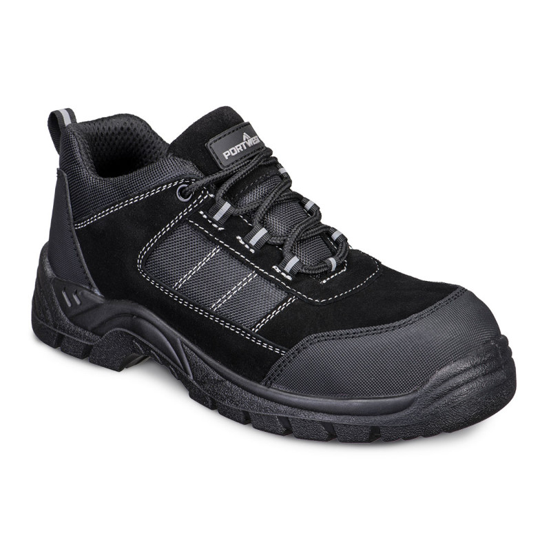 Portwest - Chaussures de sécurité basses en cuir suédé et textile embout composite S1