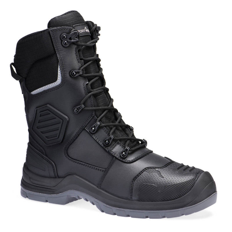Portwest - Bottes de sécurité en cuir déperlant protection métatarsienne embout composite S7L