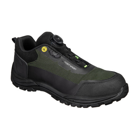 Portwest - Chaussures de sécurité basses en textile résistant à la coupure antistatique ESD embout composite S3S