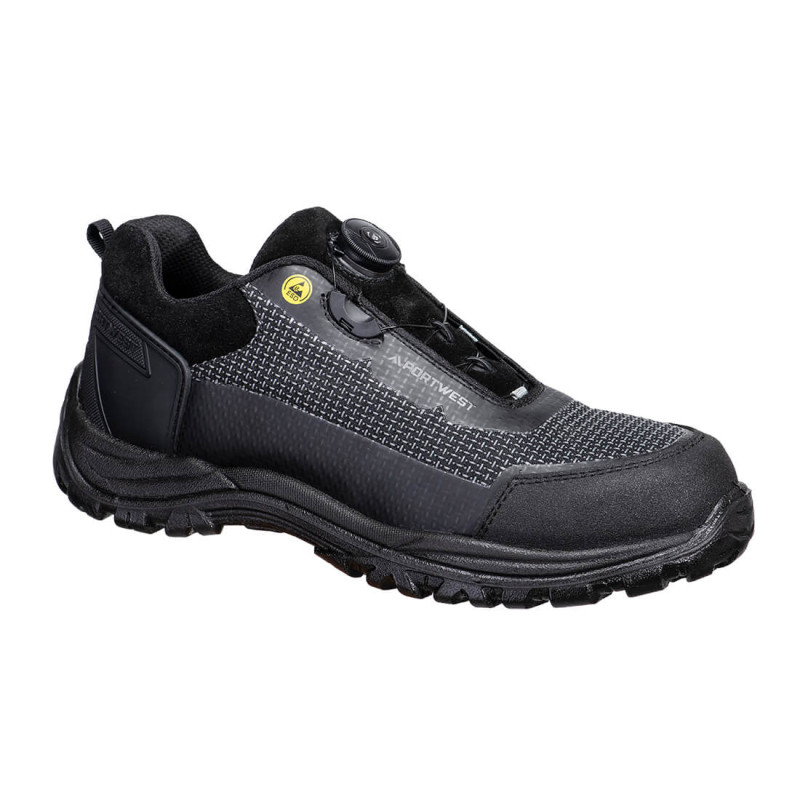 Portwest - Chaussures de sécurité basses en textile résistant à la coupure antistatique ESD embout composite S3S
