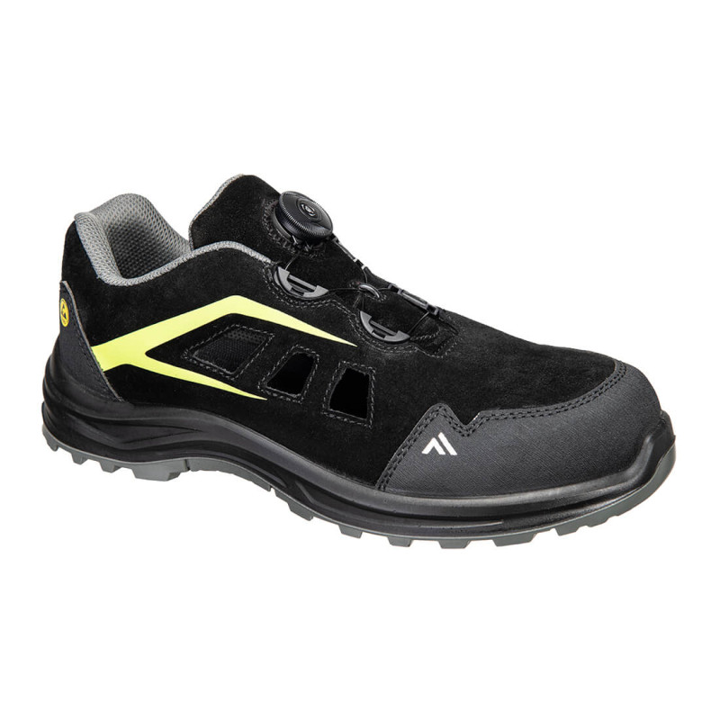 Portwest - Chaussures de sécurité basses en cuir suédé aéré antistatique ESD embout composite S1