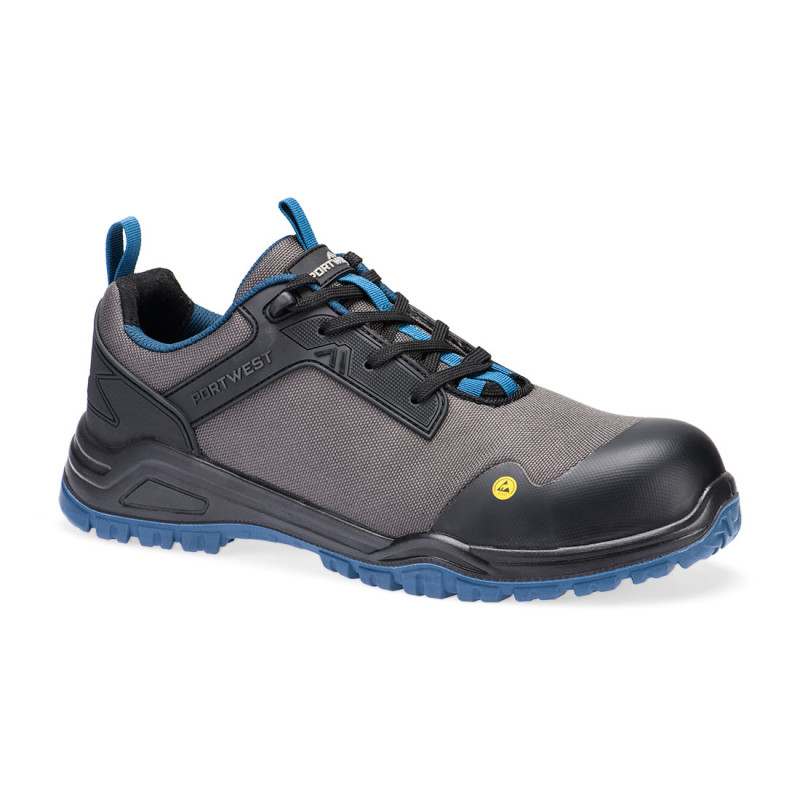 Portwest - Chaussures de sécurité basses en maille textile antistatique ESD embout composite S3S