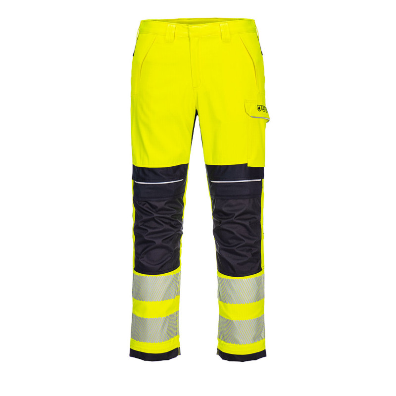 Portwest - Pantalon de travail résistant à la flamme en Modaflame WX3 haute visibilité classe 2