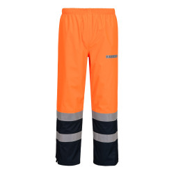 Portwest - Pantalon de pluie résistant à la flamme en Bizflame haute visibilité classe 2